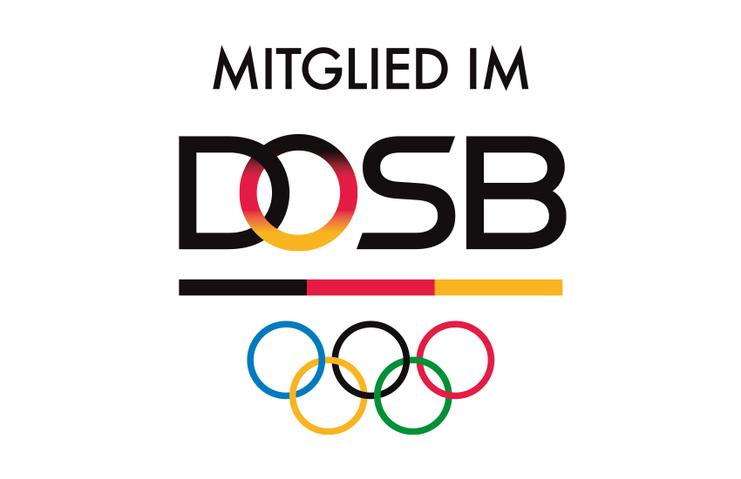 Mitglied im DOSB Logo auf weißem Hintergrund